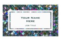 Tiling Business Card Templates Excel Sample