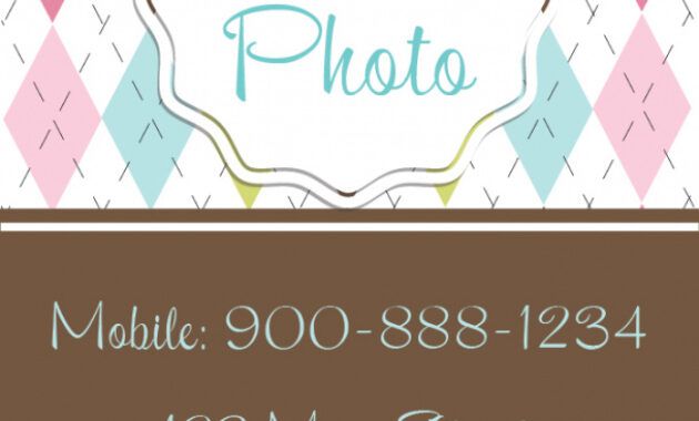 Babysitting Business Card Templates Doc Sample