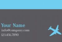 Best Aviation Business Card Designs  Sample