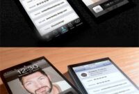 Best Iphone Style Business Card  Example