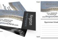 Chiropractic Business Card Ideas Word Sample