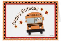 Costum Bus Driver Thank You Card Excel