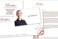 Costum Real Estate Salesperson Business Card Doc Example