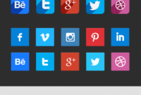 Costum Social Media Business Card Icons Doc