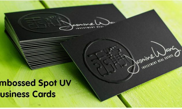 Costum Spot Uv Business Card Template Word Sample