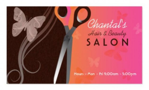 Editable Hair Stylist Business Card Quotes Word