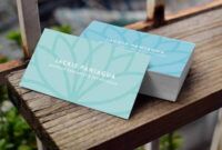 Editable Massage Therapy Business Card Templates Doc