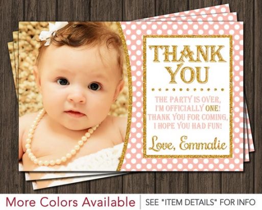 Free 2Nd Birthday Thank You Card Wording Doc Example