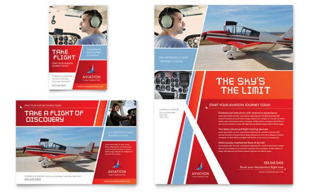Free Aviation Business Card Designs Excel Example