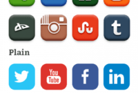Free Social Media Business Card Icons  Example