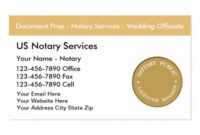 Notary Public Business Card Designs Pdf Sample