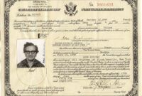 Printable American Citizenship Certificate Excel