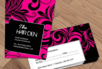 Printable Hair Stylist Business Card Quotes Word