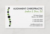 Professional Chiropractic Business Card Ideas  Example