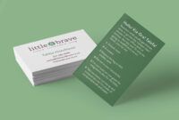 Professional Eco Friendly Business Card Word Sample