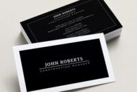 Professional Marketing Director Business Card Word