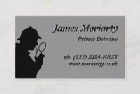 Professional Private Investigator Business Card Pdf Sample