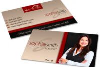 Real Estate Salesperson Business Card  Sample