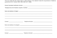 Shipping Certificate Template Excel