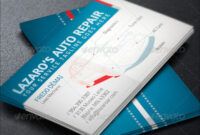 Auto Repair Business Card Templates Excel