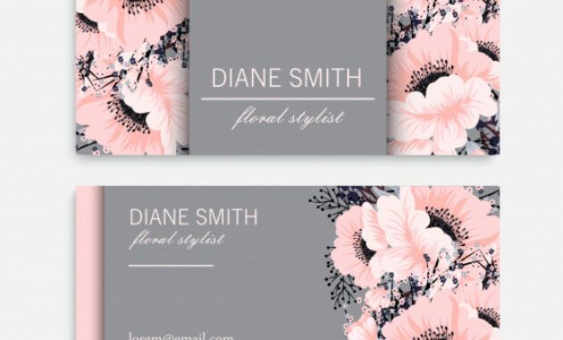 Best Beautiful Business Card Templates Doc Sample