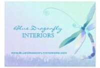 Best Dragonfly Business Card Design  Sample
