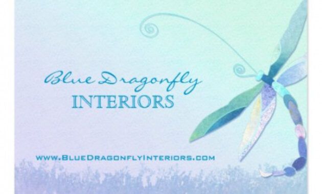 Best Dragonfly Business Card Design  Sample