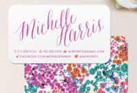 Best Florist Business Card Design Word