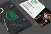 Best Personal Trainer Business Card Template Doc Example