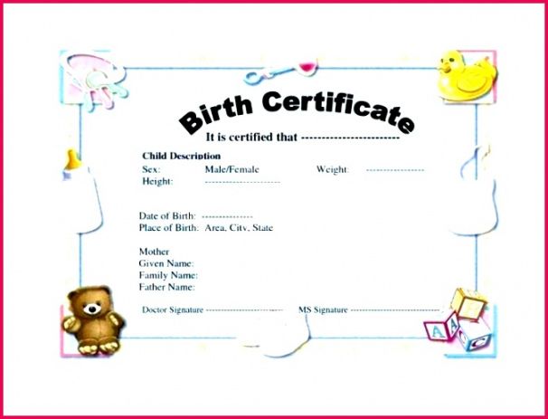 Best Puppy Birth Certificate Template Doc