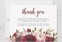 Best Sympathy Card Messages Thank You Notes Excel