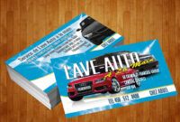 Costum Auto Repair Business Card Templates Excel