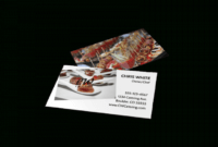 Costum Catering Business Card Designs Word Sample