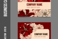 Costum Florist Business Card Design  Example