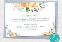 Costum Funeral Thank You Card Messages Pdf Sample