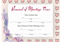 Costum Marriage Covenant Certificate Template Doc