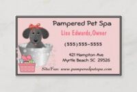 Dog Grooming Business Card Templates Pdf