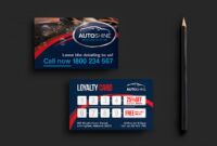 Editable Auto Detailing Business Card Template Excel