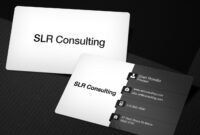 Editable Consultant Business Card Design Excel Example