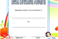 Free Costume Contest Certificate Template Excel