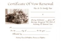 Free Marriage Covenant Certificate Template Excel Sample