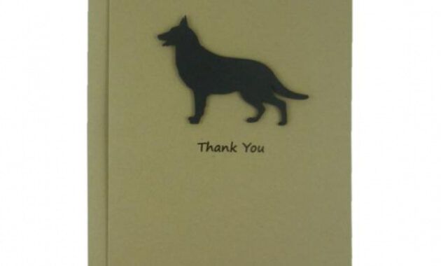 German Thank You Card  Example