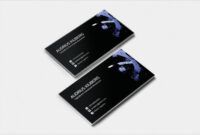 Personal Trainer Business Card Template Word Example