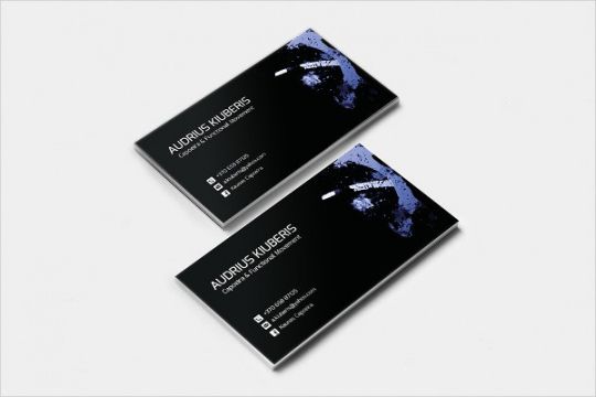Personal Trainer Business Card Template Word Example