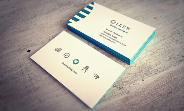 Printable Consultant Business Card Design Excel