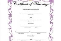 Printable Marriage Covenant Certificate Template Excel Example