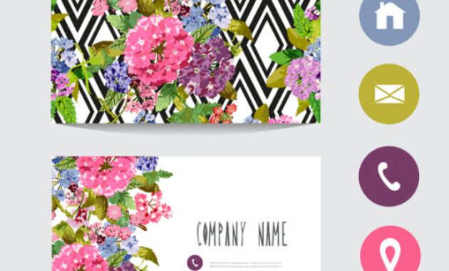 Professional Florist Business Card Design Doc Sample