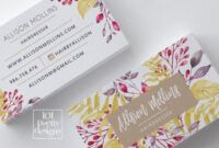 Professional Florist Business Card Design  Sample