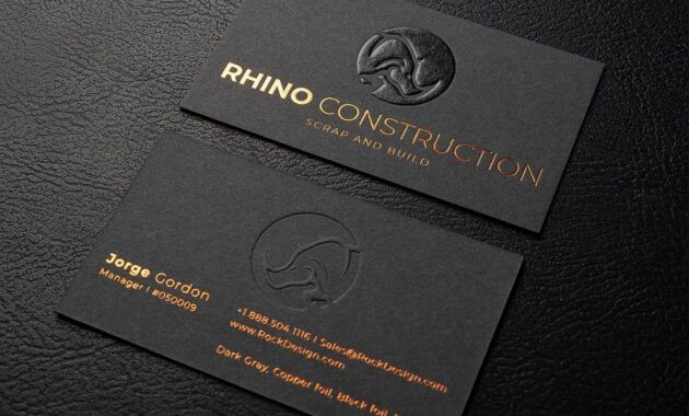 Professional Gold Canyon Business Card Template Word Sample