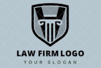 Professional Legal Shield Business Card Template  Sample